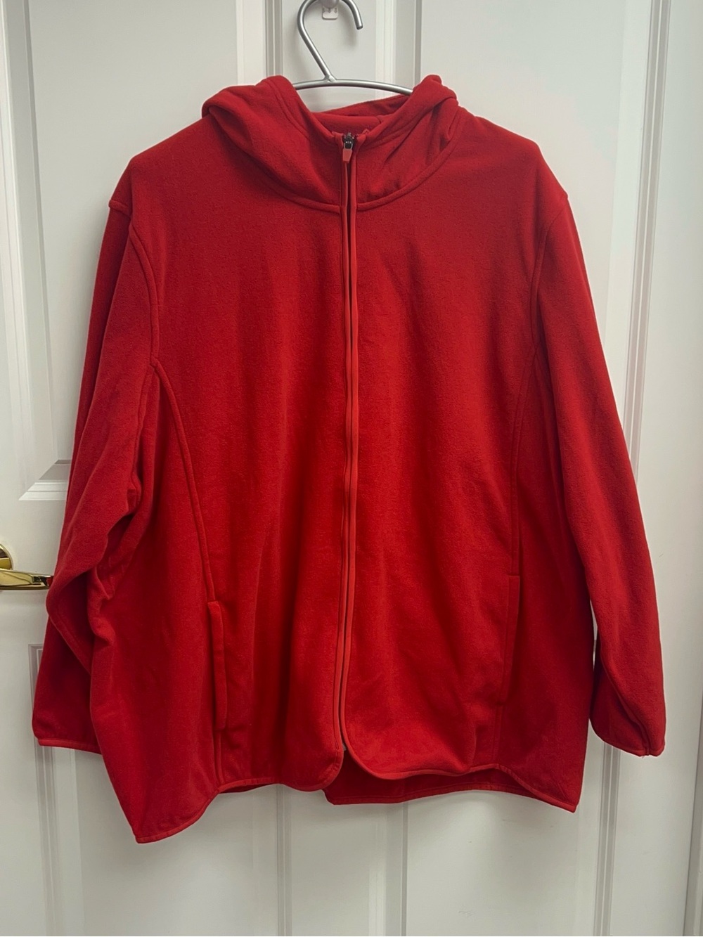Lands' End Red Full-zip Fleece Hoodie Size 3x